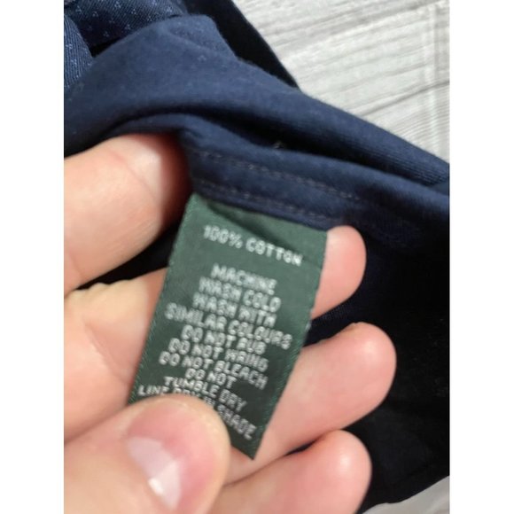 Rodd & Gunn Men's L Blue Patterned Cotton Long Sleeve Button Up Shirt - Picture 4 of 6